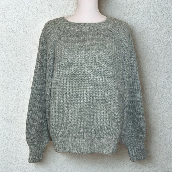 In Loom Sweaters - In Loom Anthropologie Mint Green Crew Neck Wool Blend Sweater Women Small Medium